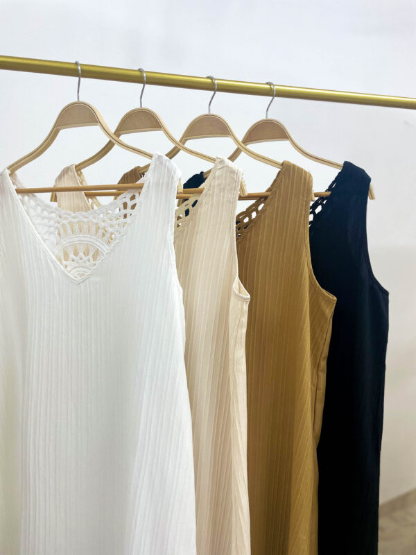 Vestido con aplique en espalda - Tres Angeles mayorista