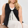 Vestido camisero Derby con charreteras - Tres Angeles mayorista