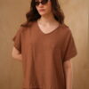 Blusa manga murcielago con tajos derby liso - Tres Angeles mayorista
