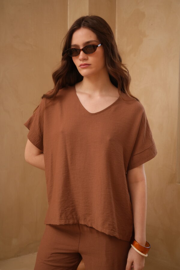 Blusa manga murcielago con tajos derby liso - Tres Angeles mayorista