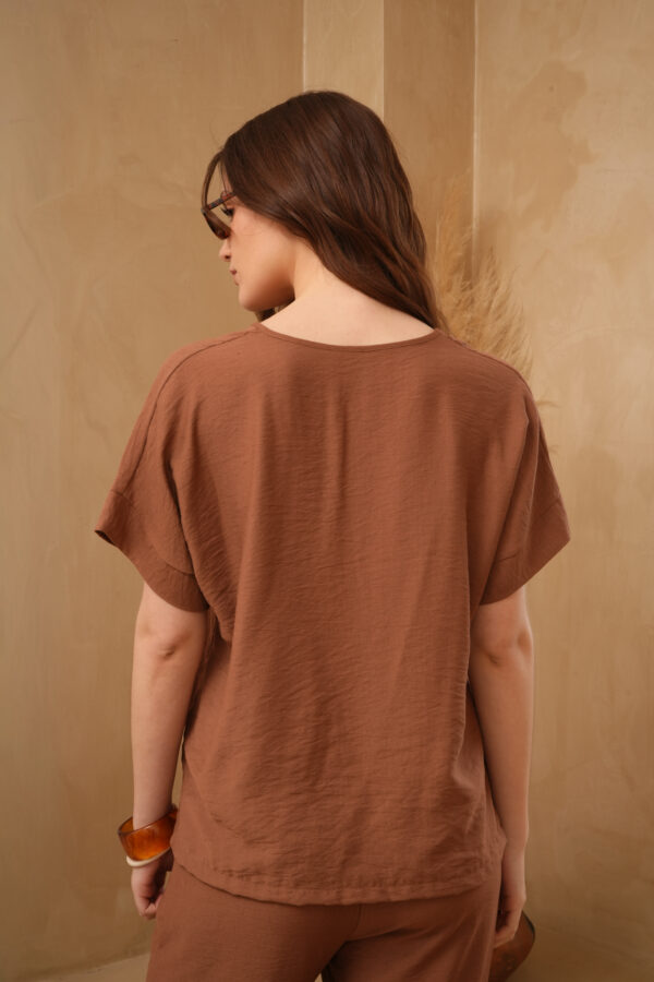 Blusa manga murcielago con tajos derby liso - Tres Angeles mayorista
