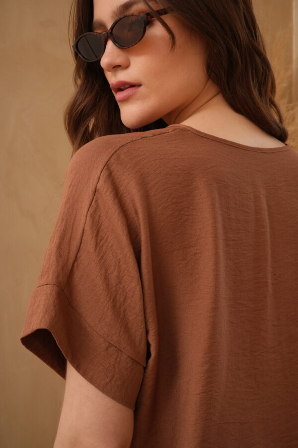 Blusa manga murcielago con tajos derby liso - Tres Angeles mayorista