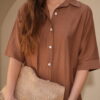 Vestido camisero derby liso con canesu espalda - Tres Angeles mayorista