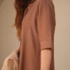 Vestido camisero derby liso con canesu espalda - Tres Angeles mayorista