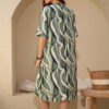 Vestido estampado cuello mao con cartera - Tres Angeles mayorista