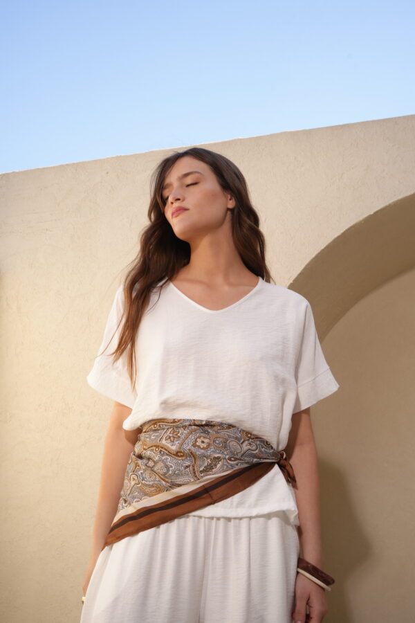 Blusa manga murcielago con tajos derby liso - Tres Angeles mayorista