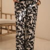 Pantalón palazzo con pinza bambula estampada - Tres Angeles mayorista