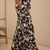 Pantalón palazzo con pinza bambula estampada - Tres Angeles mayorista