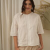 Blusa manga 3/4 con puntilla delantero - Tres Angeles mayorista