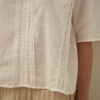 Blusa manga 3/4 con puntilla delantero - Tres Angeles mayorista