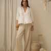 Blusa bordada manga 3/4 - Tres Angeles mayorista